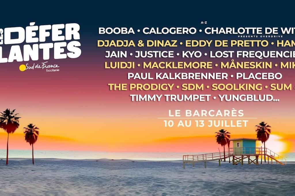 T2 Vue Mer Acces Direct Plage Le Barcarès Esterno foto